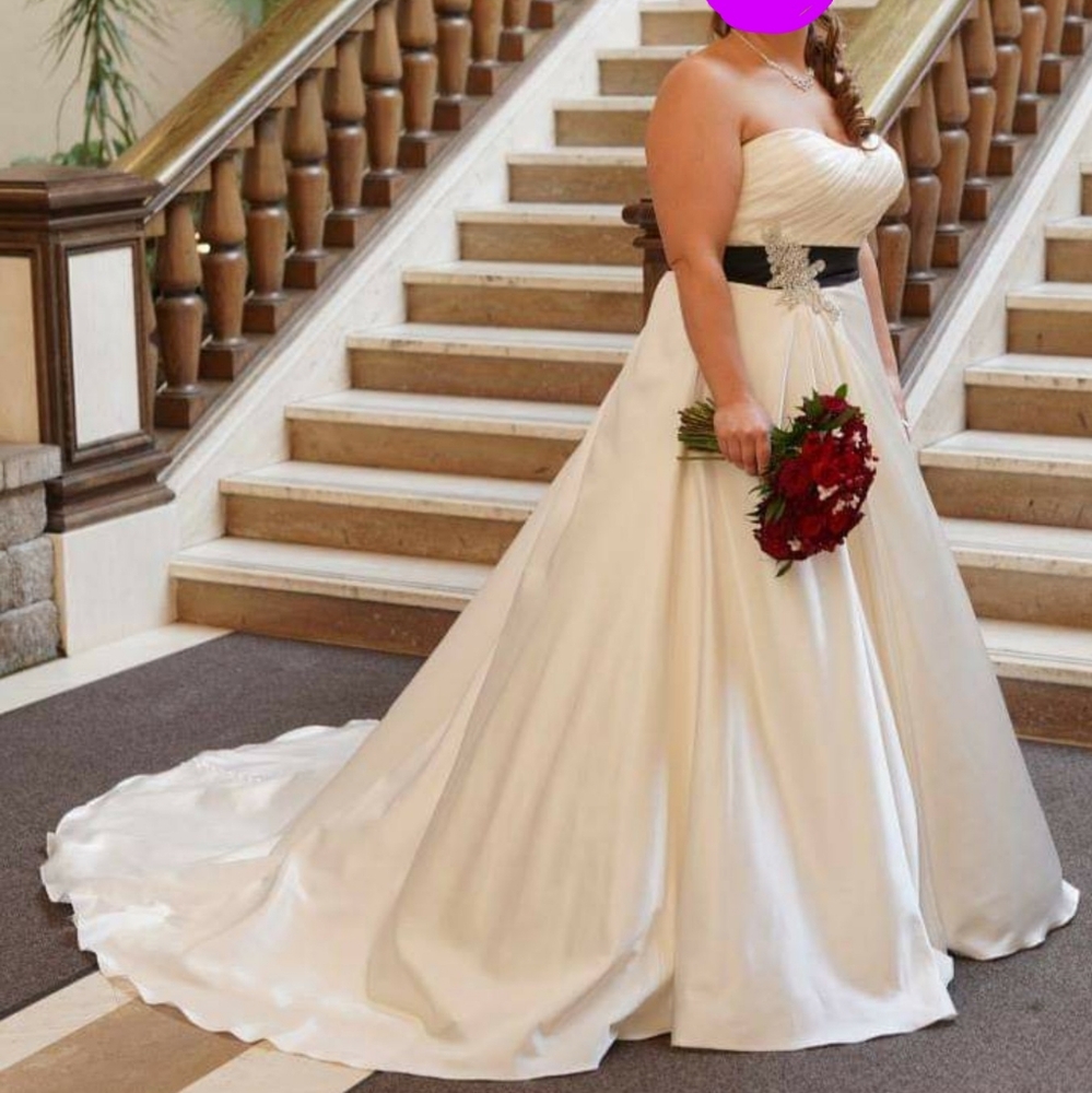 Gorgeous Satin Wedding Dress (Plus Size)